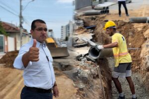 Rua em Florianópolis recebe obra de drenagem
