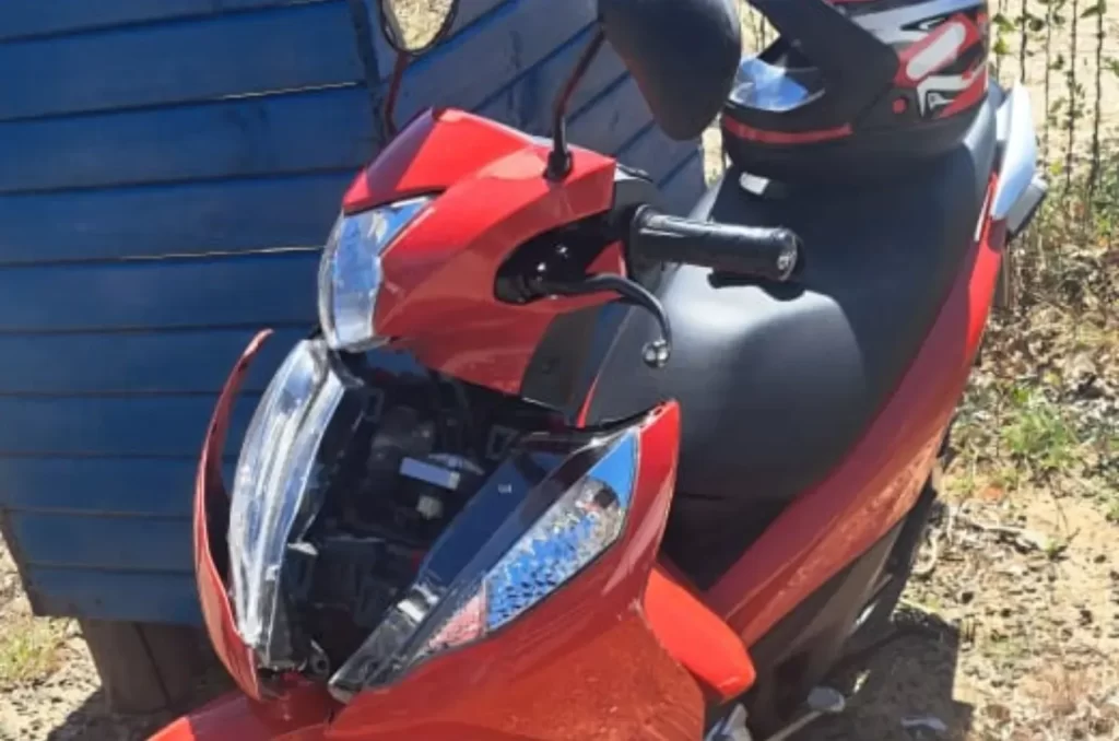 Imagem do local do acidente de trânsito na SC-445