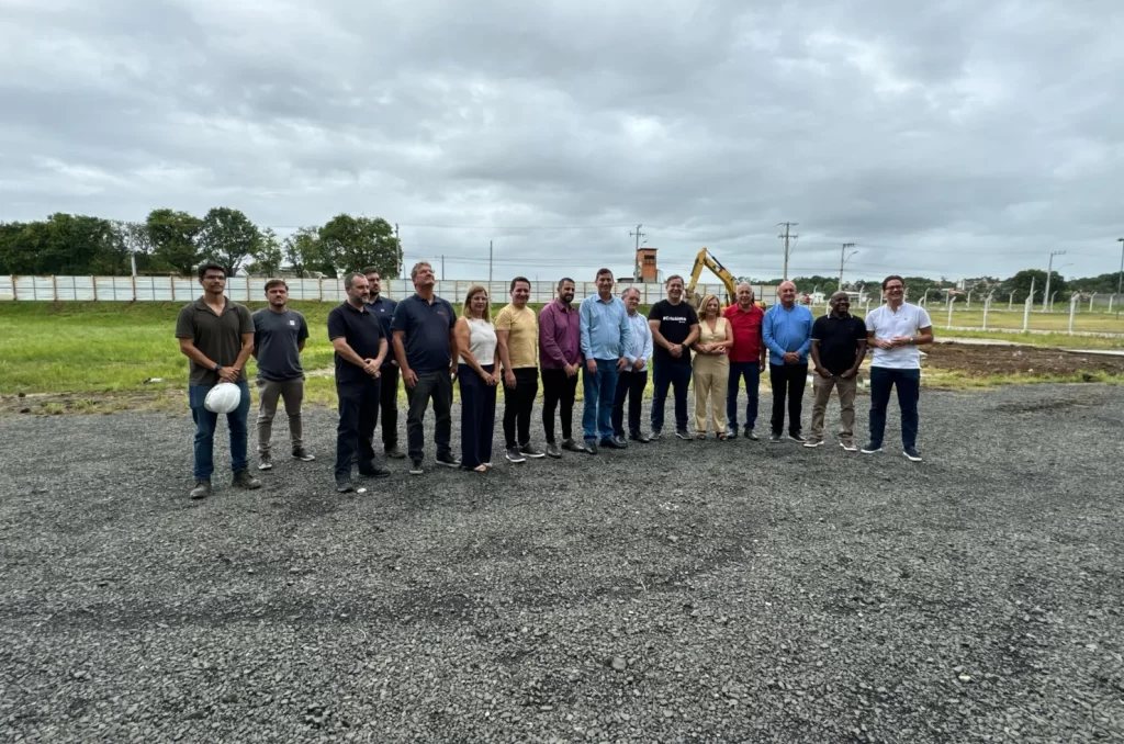 Imagem da nova sede da Câmara de Vereadores de Criciúma em construção