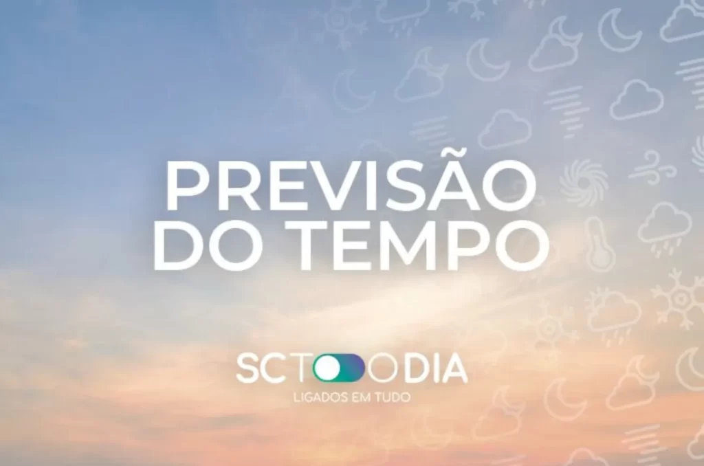 Imagem ilustrativa da previsão do tempo em SC