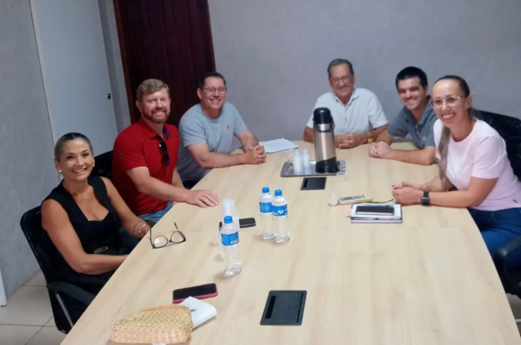 Reunião com o prefeito de Maracajá sobre o desassoreamento do Rio Sangão