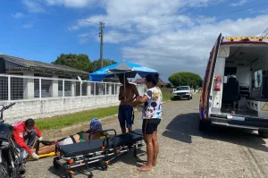 Dois ficam feridos em colisão em Balneário Rincão