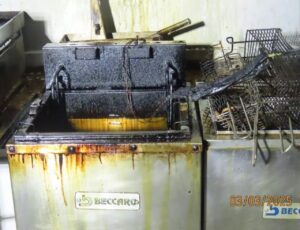 Hamburgueria pega fogo em Blumenau