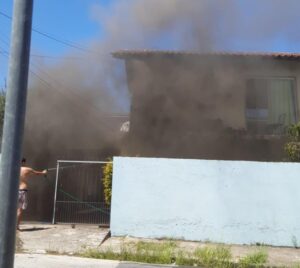 Incêndio é controlado rapidamente em Biguaçu