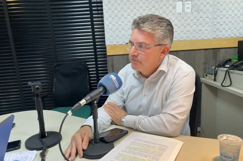 Juceli Alano, diretor-administrativo da Afasc, em entrevista à Rádio Cidade em Dia sobre a instalação de câmeras nos CEIs de Criciúma