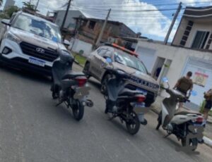 PM recupera motos durante atividade física, em Itajaí