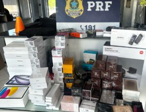 PRF de Barra Velha apreende contrabando de R$ 115 mil