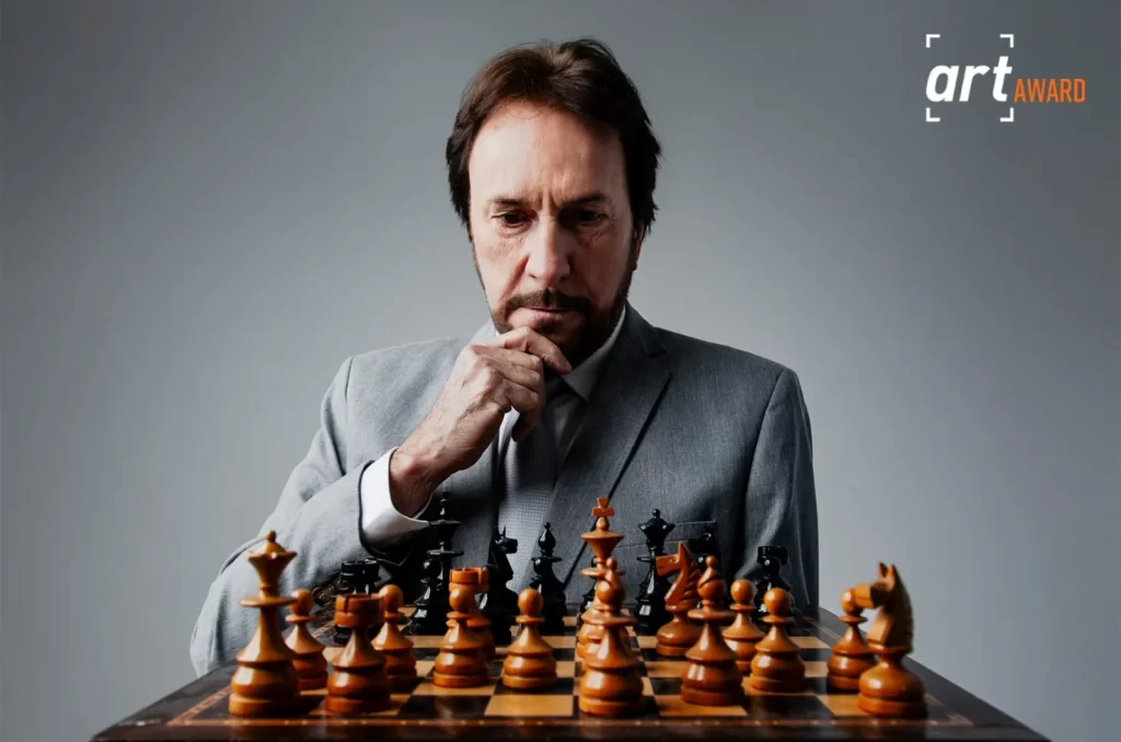 Retrato premiado do prefeito Cesar Cesa, capturado por Lígia Maciel