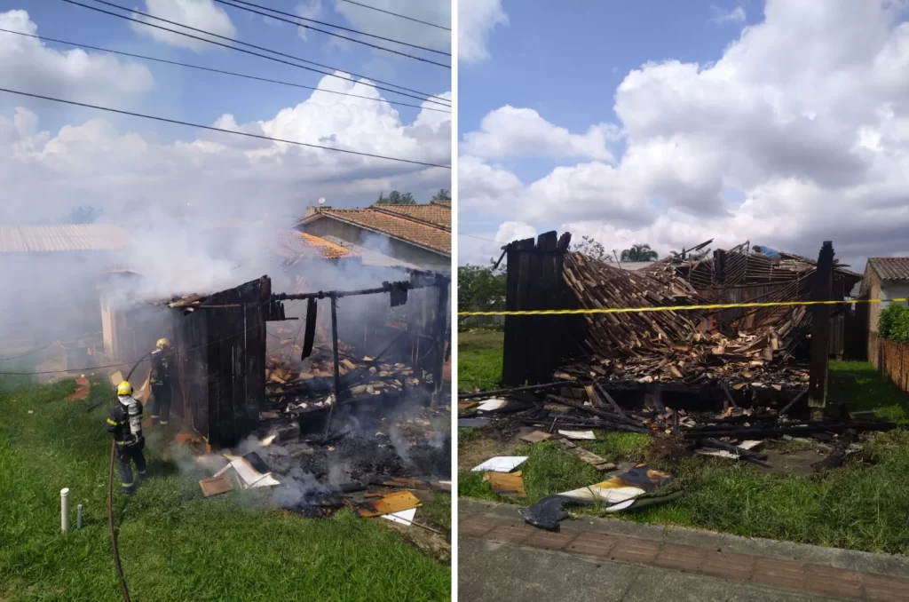 Suspeito de atear fogo na casa da mãe é preso em Nova Veneza