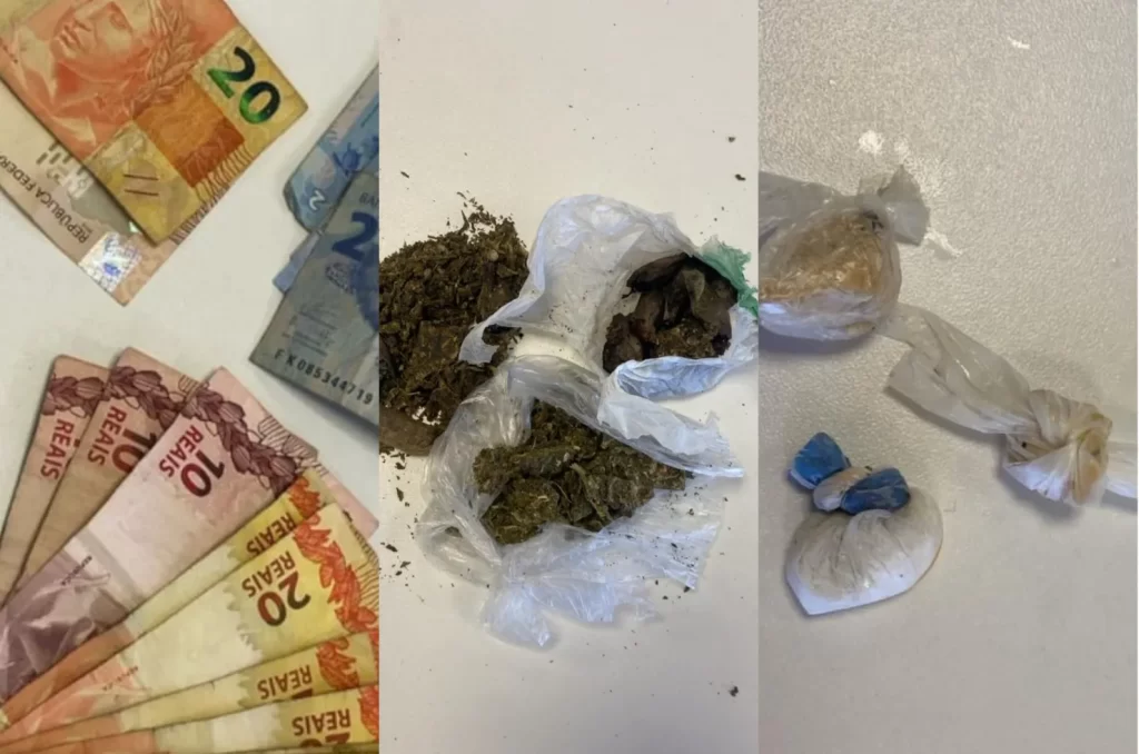 Drogas e dinheiro apreendidos em Araranguá