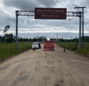 Obra em Laguna está paralisada por irregularidades