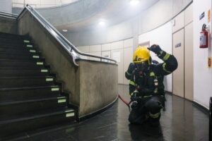 Simulado reforça preparo para incêndios no Fórum