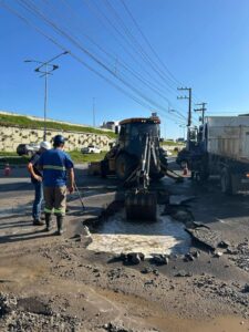 Obra em adutora pode afetar abastecimento em Palhoça