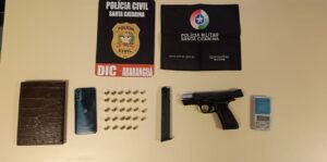 Jovem é preso por porte ilegal de arma de fogo