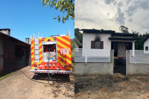 Incêndio atinge galpão na zona rural de Turvo
