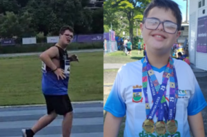 Paratleta de Tubarão conquista três ouros em estadual