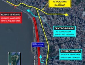 Corrida ciclística fecha trecho da Beira-Mar Norte