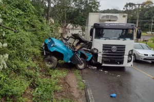 Colisão deixa idoso ferido em Urussanga