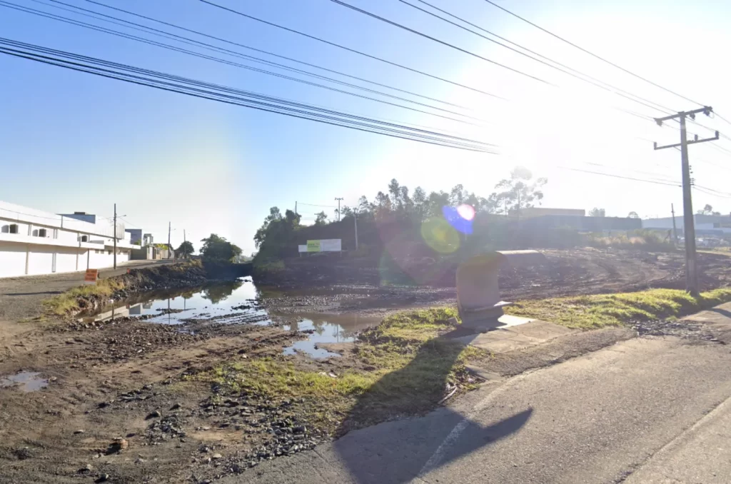 do Anel de Contorno Viário em Criciúma, local da detonação programada para quinta-feira (03) como parte da finalização da obra