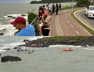 Lancha da Marinha sofre acidente em Itajaí