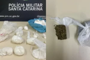 Fuga e acidente levam a apreensão de drogas em Criciúma