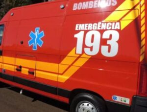 Motociclista fica gravemente ferido em colisão frontal