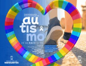 Caminhada pelo Autismo colore ruas de Navegantes