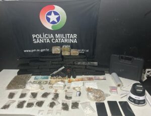 PM desmonta esquema de tráfico em Itajaí