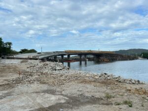 Metade de estrutura da Ponte da Lagoa está finalizada