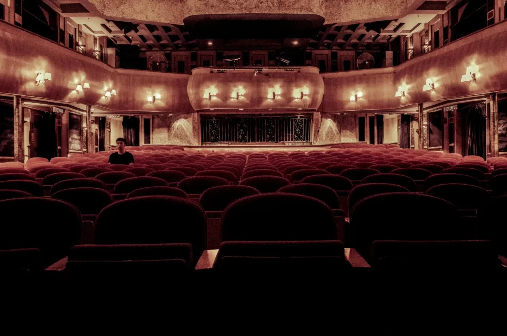 Ilustração de um cinema