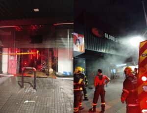 Incêndio atinge loja tradicional em Itajaí