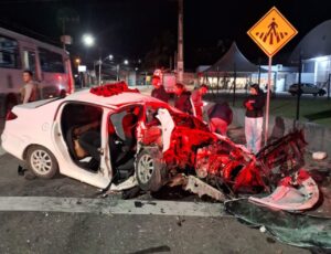 Motorista fica gravemente ferido em colisão em SC