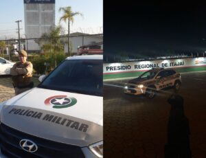 PM prende dois foragidos por furto e tráfico em Itajaí