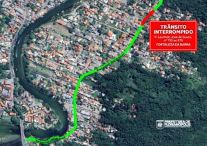 Obra de revitalização altera trânsito na Capital