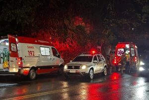 Casal fica ferido após acidente de trânsito em Orleans