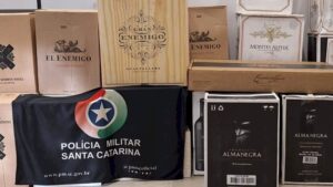 Carga ilegal de 210 vinhos é apreendida em SC
