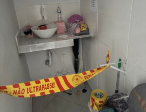 Sala comercial é danificada por incêndio em BC