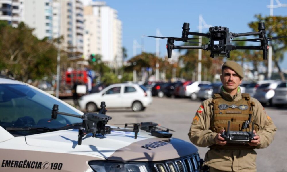 SC testa drones com reconhecimento facial em BC