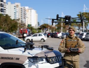 SC testa drones com reconhecimento facial em BC