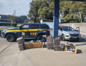 Casal é preso com 233 kg de maconha em SC