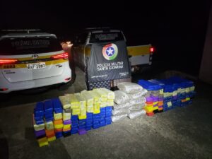 Dupla é presa com 170 kg de maconha na BR-101