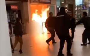 Incêndio atinge lotérica do Floripa Shopping