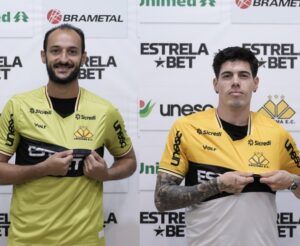 Criciúma apresenta Borasi e Axel oficialmente
