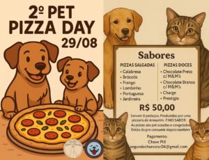 Tubarão terá 2º Pet Pizza Day em apoio à causa animal