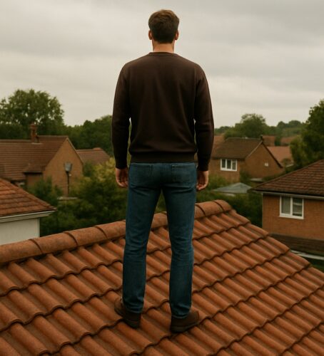 Homem em surto é resgatado de telhado em Criciúma