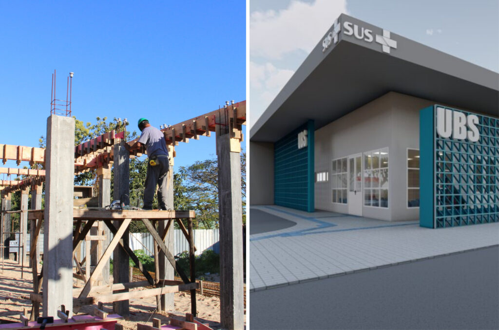Obra do posto de saúde da Nova Fazenda já tem 30% concluída