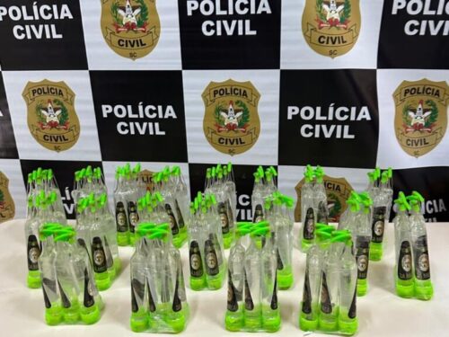 Polícia apreende 120 frascos de lança-perfume em Palhoça