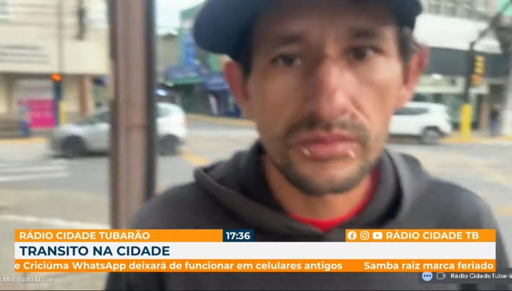 Repórter da Rádio Cidade Tubarão é agredido ao vivo