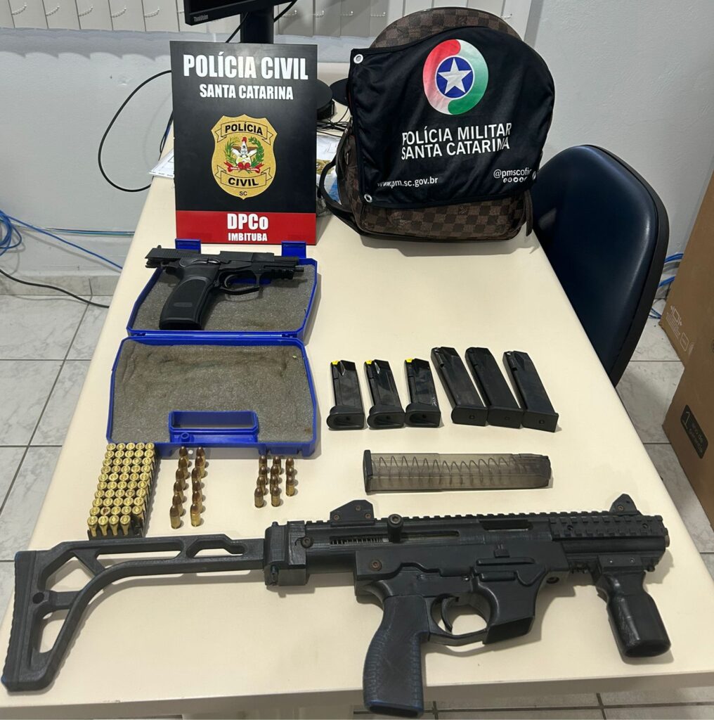 Homem é preso com arma de fogo e munições em Imbituba