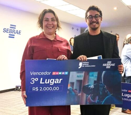 Jornalistas do Grupo SCTODODIA recebem premiações do Sebrae/SC
